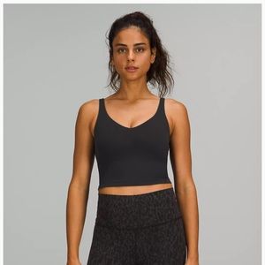 Black Lululemon Align Crop Tank (Size 8)